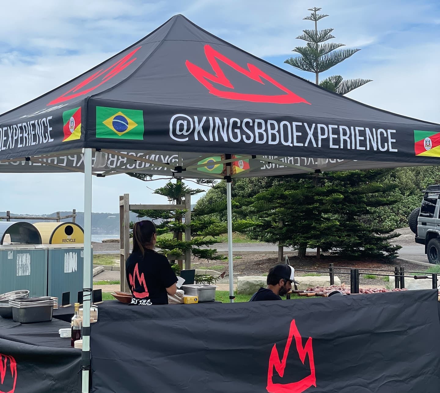 Coastal event setup